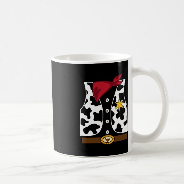 Caneca De Café Cowboy Vest Western Sheriff Figurume Legal Easy Ha (Direita)