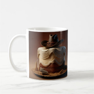 Caneca De Café Cowboy Western Birthday Mug - Bolo Russo