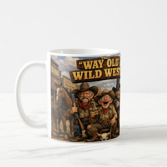 Caneca De Café Cowboys do Velho Oeste Selvagem (Esquerda)