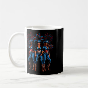 Caneca De Café Cowgirl 4 de Julho Botas no Chão Ocidental So
