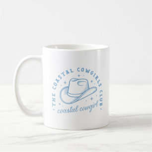Caneca De Café Cowgirl costeira que faz estética azul da costa oe