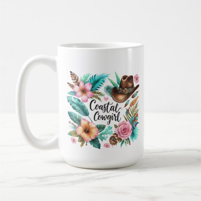 Caneca De Café Cowgirl Ocidental Mug (Esquerda)