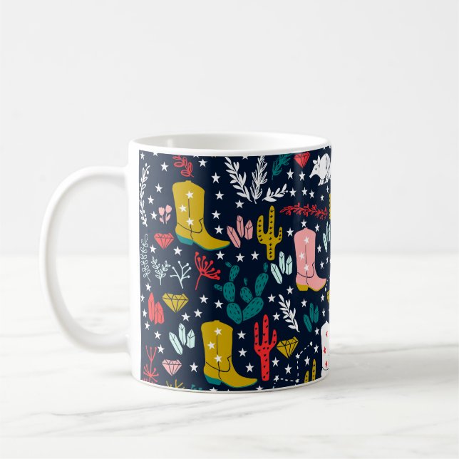 Caneca De Café Cowgirl Western Coffee Mug (Esquerda)