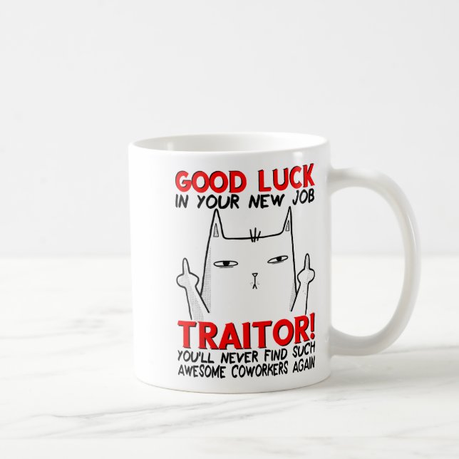 Caneca De Café Coworker Leaving, Quitting Going Away, Job Change, (Direita)