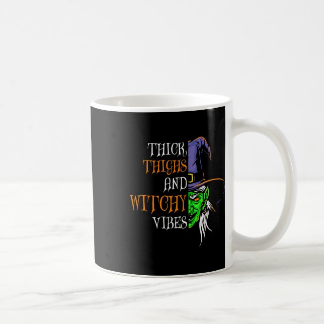 Caneca De Café Coxas Espessas E Víblias De Testemunhas Retro-Simp (Direita)