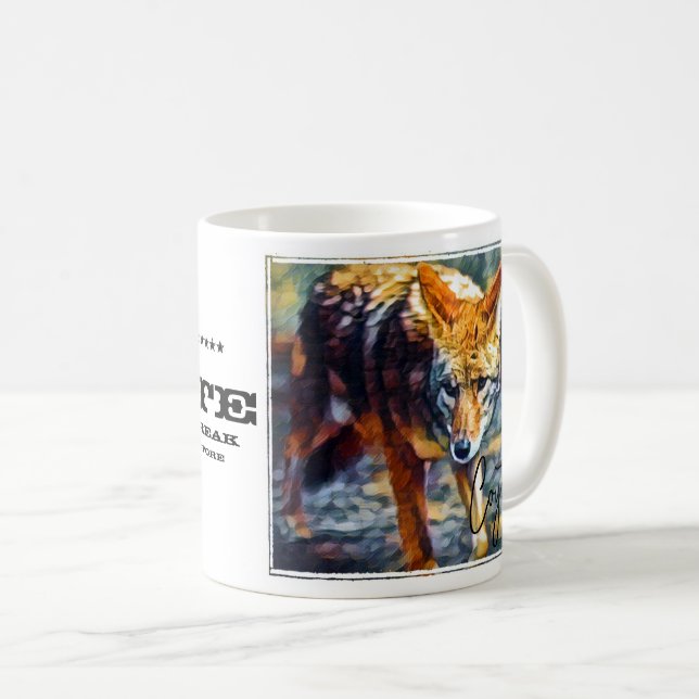 Caneca De Café Coyote マグカップ (Frente Esquerda)