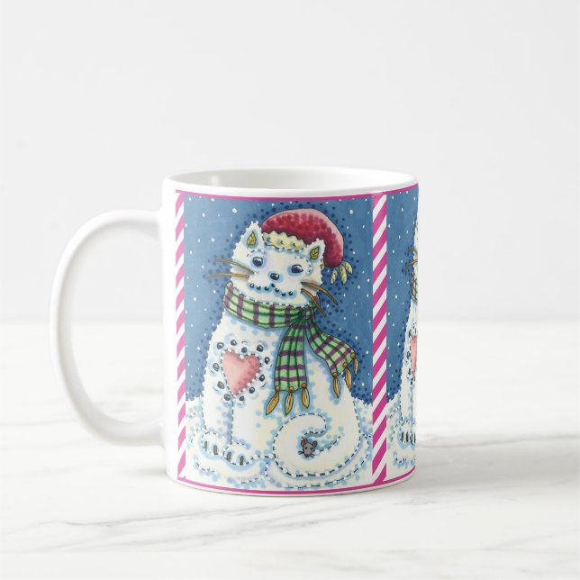 CANECA DE CAFÉ COZINHA DE NEVE, GATO DE NEVE E MOUSE (Esquerda)