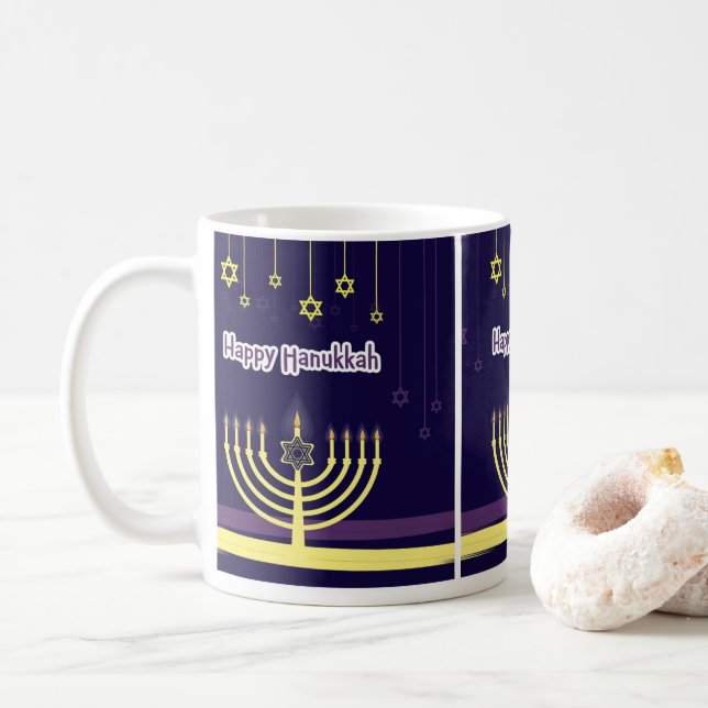 Caneca De Café Cozinha Hanukkah Jantar Bocas (Com Donut)