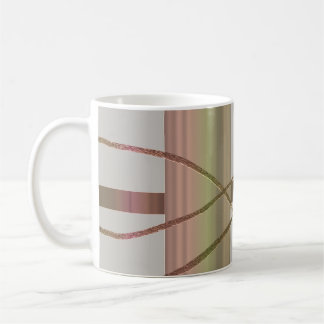 Caneca De Café Cozinha Marrom Abstrato
