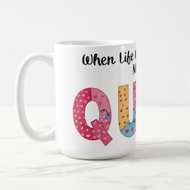 Caneca De Café Cozinhando Quando a Vida Lhe Dá Restos, Faça Uma C (Esquerda)