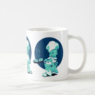 Caneca De Café Cozinheiro Cozinheiro de Cozinheiro Azul-Pintura
