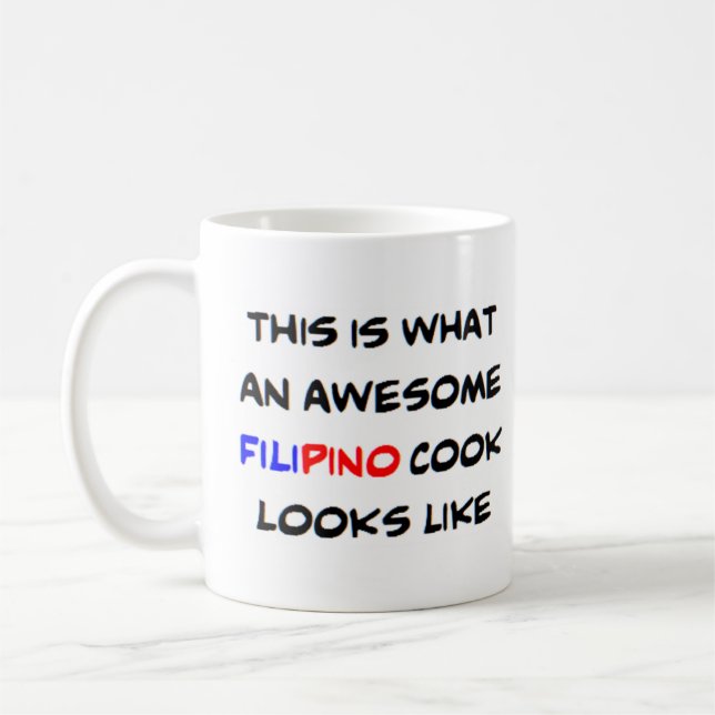 Caneca De Café cozinheiro de filipino, incrível (Esquerda)
