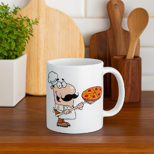 Caneca De Café Cozinheiro de Pizza