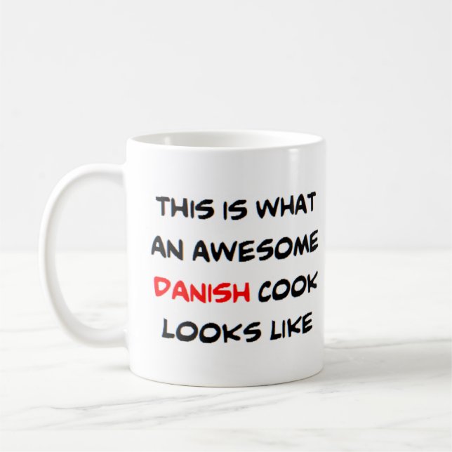 Caneca De Café cozinheiro dinamarquês, incrível (Esquerda)