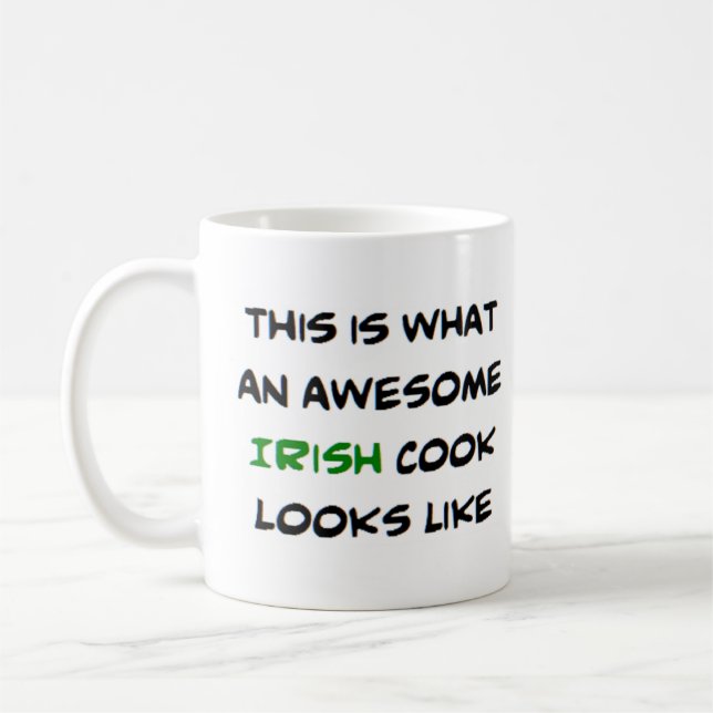 Caneca De Café cozinheiro irlandês incrível (Esquerda)