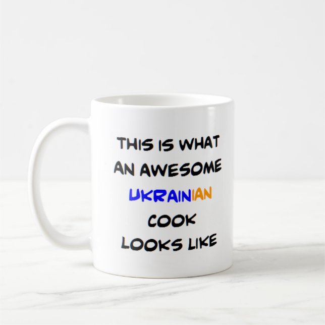 Caneca De Café cozinheiro ukrainiano, incrível (Esquerda)
