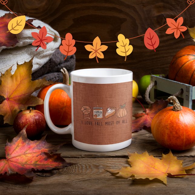 Caneca De Café Cozy Autumn Fall Themed Mug (Criador carregado)