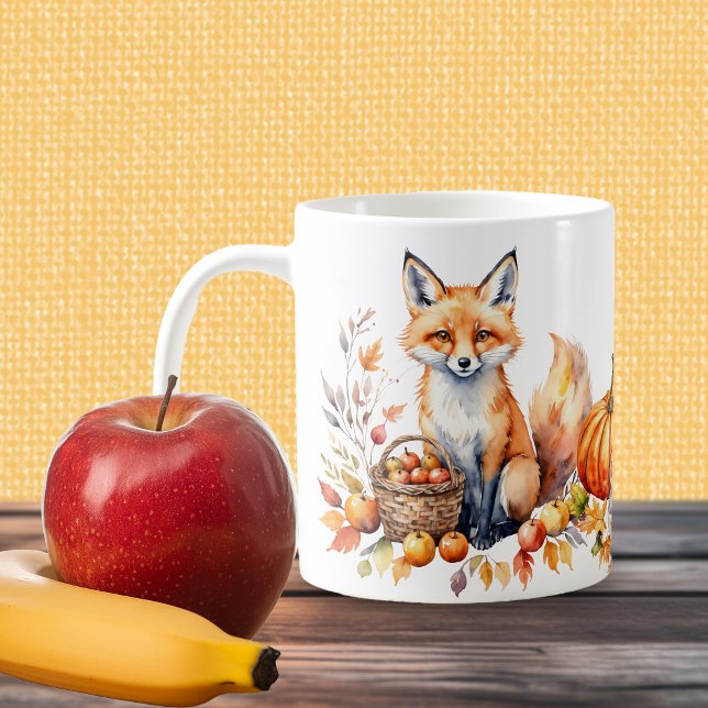 Caneca De Café Cozy Autumn Fox (Criador carregado)