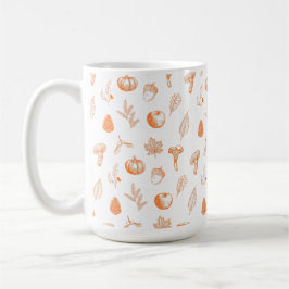 Caneca De Café Cozy Autumn Pattern