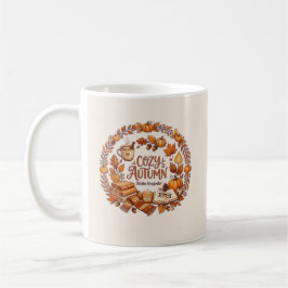 Caneca De Café Cozy Autumn Wreath / Otoño Acogedor