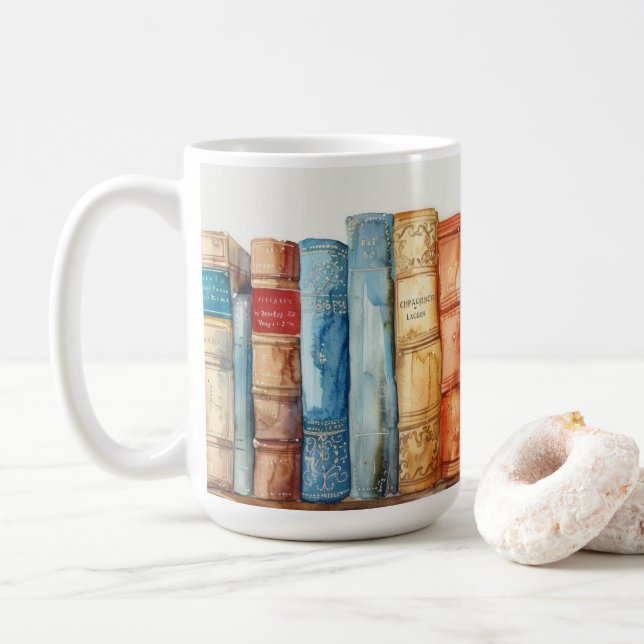 Caneca De Café Cozy Book Lover Gift (Com Donut)