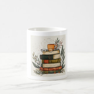 Caneca De Café Cozy Books Coffee Glasses Aesthetic Mug