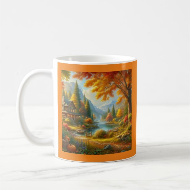 Caneca De Café Cozy Cabin In The Woods (Esquerda)