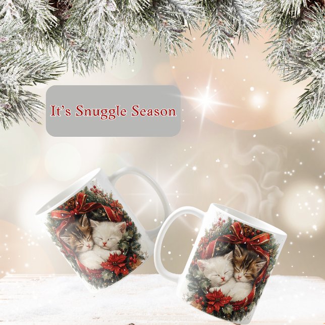 Caneca De Café Cozy Christmas Kittens (Kittens Christmas Mug)