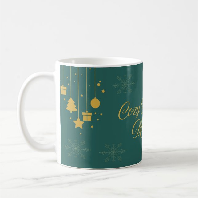 Caneca De Café Cozy Christmas Moments Mug – Warm Holiday Coffee C (Esquerda)