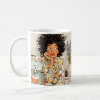 Caneca De Café Cozy Coffee Morning Girl Mug – AI Art