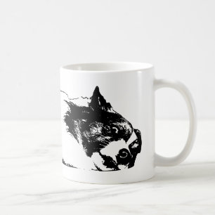 Caneca De Café Cozy Corgi Side Eye, Calma Do Coração