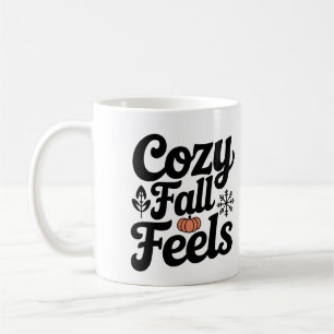 Caneca De Café Cozy Fall Sente Mug - Abóbora de Café do outono