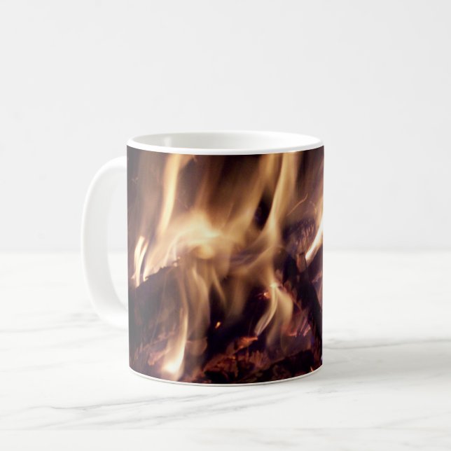Caneca De Café Cozy Fireside Coffee Mug (Frente Esquerda)