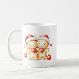 Caneca De Café Cozy Gingerbread Man Hug | Festive Holiday Mug