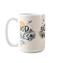 Caneca de Café Cozy Good Vibes Only