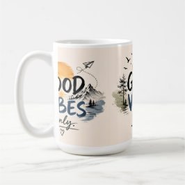 Caneca de Café Cozy Good Vibes Only