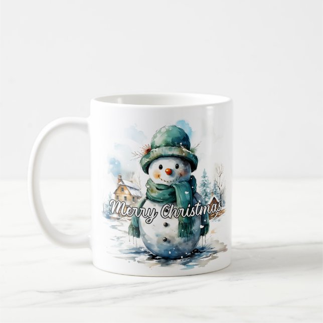 Caneca De Café Cozy Little Winter Snowman (Esquerda)