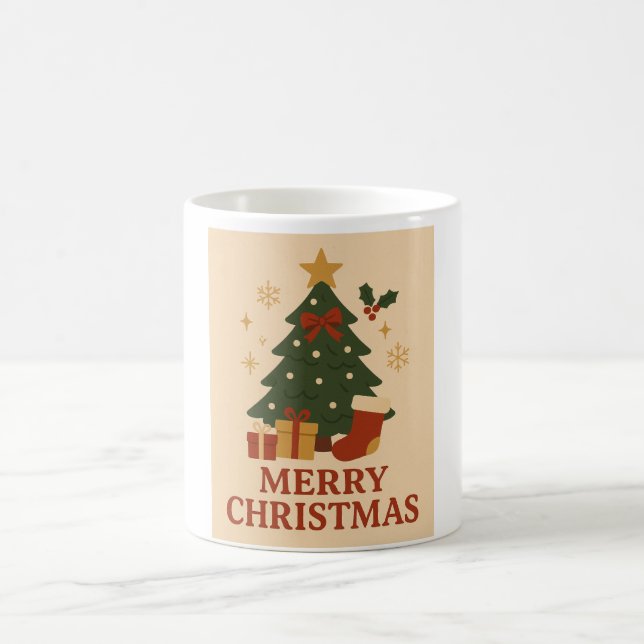 Caneca De Café Cozy Merry Christmas Tree Mug (Centro)