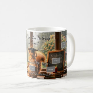 Caneca De Café Cozy Rainy Day Squirrel Teacher Appreciation Mug