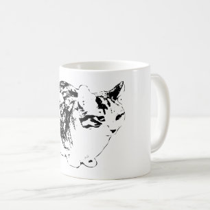 Caneca De Café Cozy Tabby sobre a "Winter Watch"