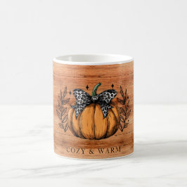 Caneca De Café Cozy & Warm Fall Pumpkin