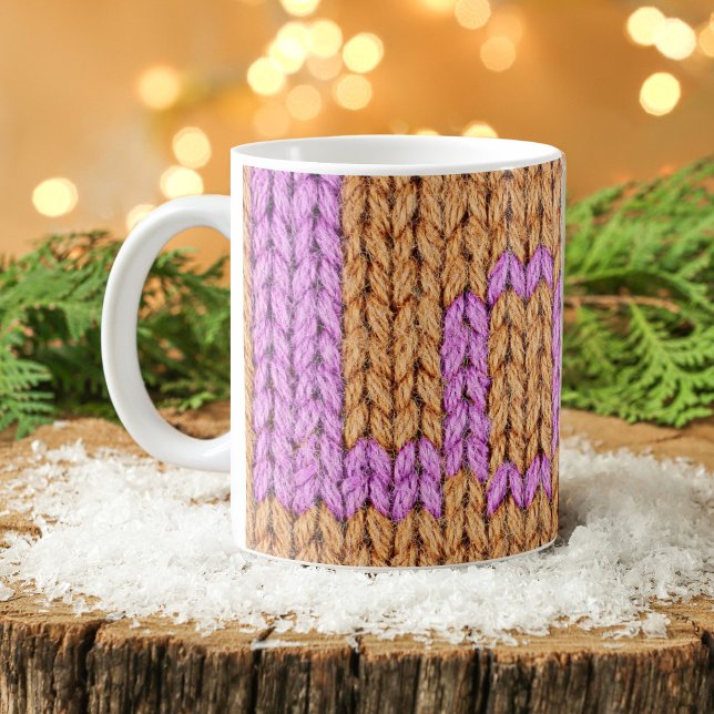 Caneca De Café Cozy Winter LOVE | Abraços e cacau quente (Criador carregado)
