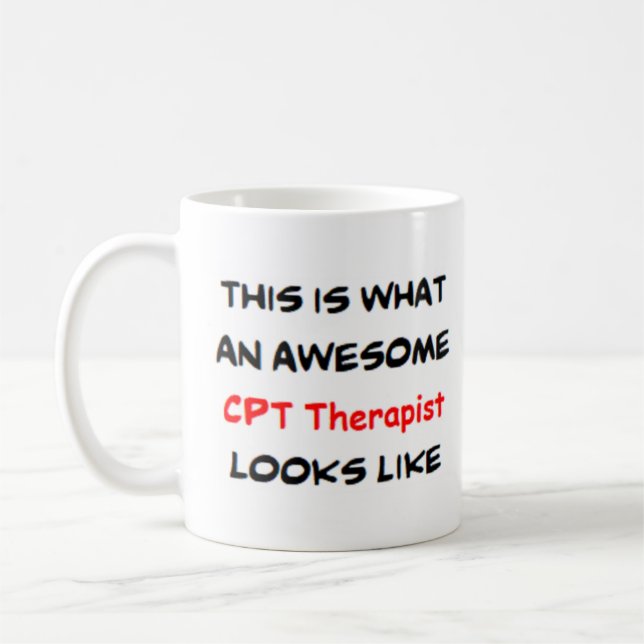 Caneca De Café cpt therapist, awesome (Esquerda)