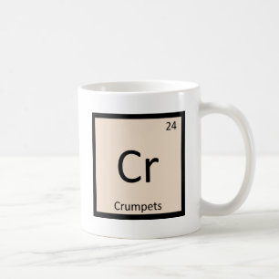 Caneca De Café Cr - símbolo da mesa periódica da química dos p