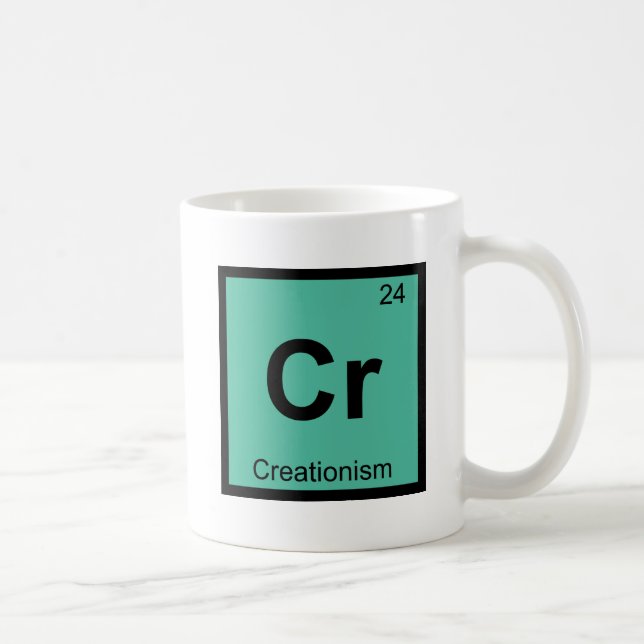 Caneca De Café Cr - Símbolo de Química de Filosofia do Criacionis (Direita)