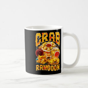 Caneca De Café Crab Rangoon Meme Contrafação Estilo Rap 90s Vinta