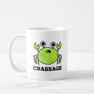 Caneca De Café Crabbage Funny Cabbage Crab Pun