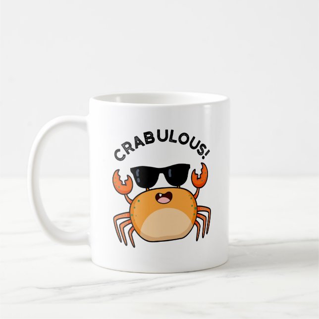Caneca De Café Crabuloso Caranguejo Engraçado (Esquerda)