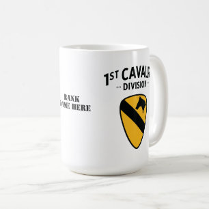Caneca De Café crachá da Divisão de Cavalaria 1rua