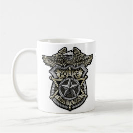 Caneca De Café Crachá da Polícia